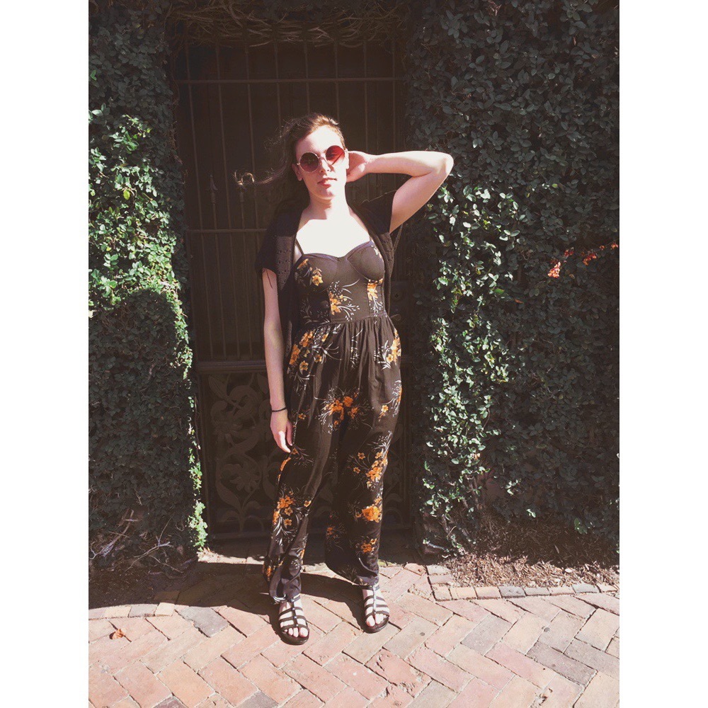 Yellow floral Jumpsuit
